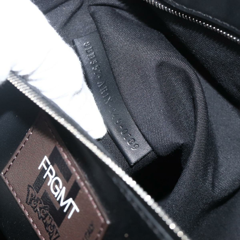 【日本直送】FENDI 寶可夢快龍碎片 Zucca 帆布包 2way 黑色棕色 Auth ka3850SM-11