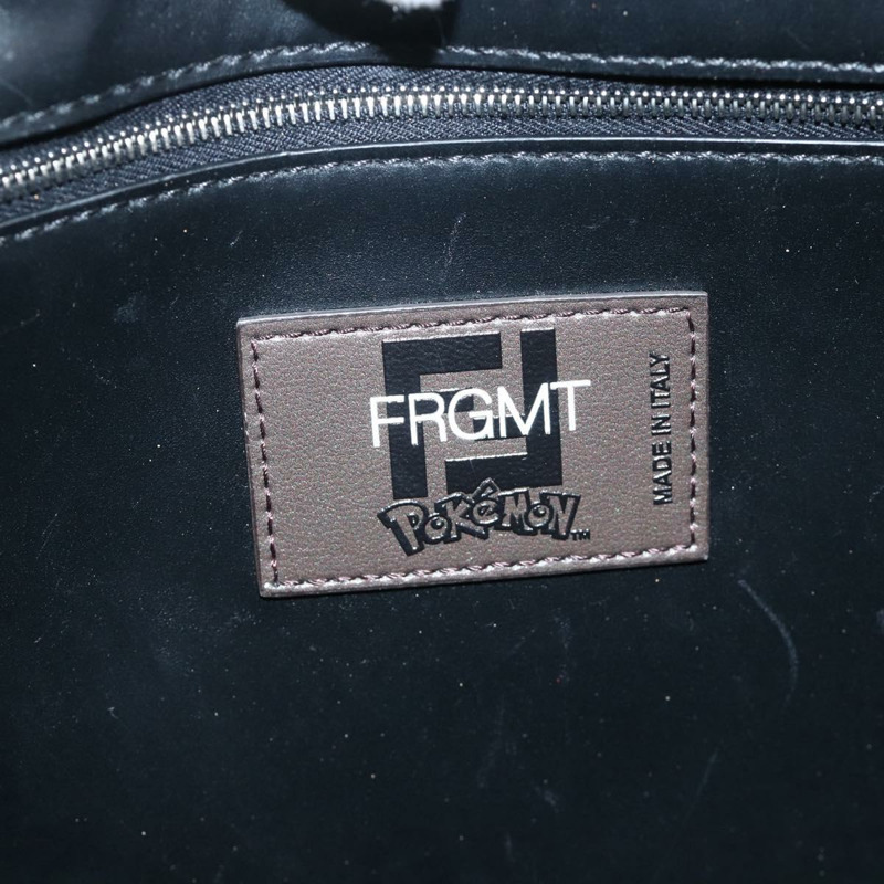 【日本直送】FENDI 寶可夢快龍碎片 Zucca 帆布包 2way 黑色棕色 Auth ka3850SM-20