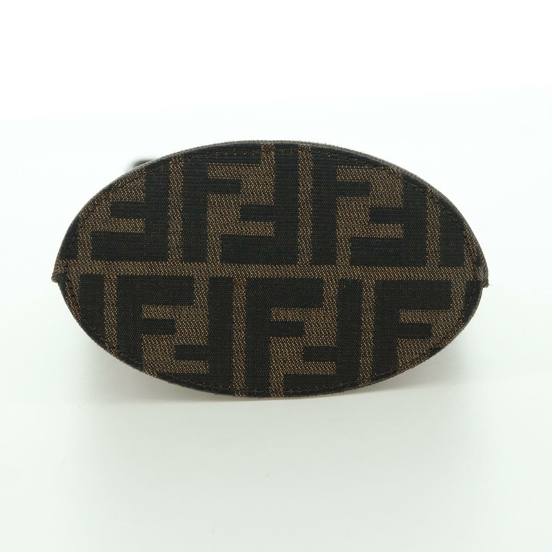 【日本直送】FENDI Zucca帆布Mamma Baguette包 黑色 銀色 棕色 正品 YKZ1596SAM-4