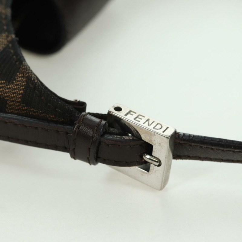 【日本直送】FENDI Zucca帆布Mamma Baguette包 黑色 銀色 棕色 正品 YKZ1596SAM-7