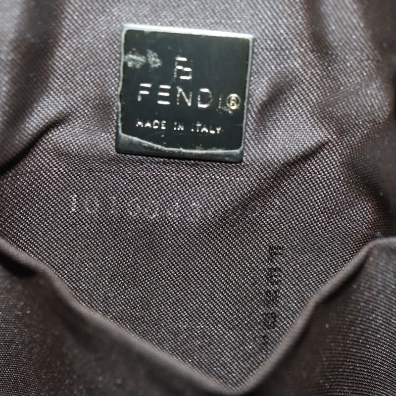 【日本直送】FENDI Zucca帆布Mamma Baguette包 黑色 銀色 棕色 正品 YKZ1596SAM-10