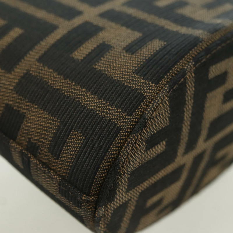 【日本直送】FENDI Zucca帆布Mamma Baguette包 黑色 銀色 棕色 正品 YKZ1596SAM-16