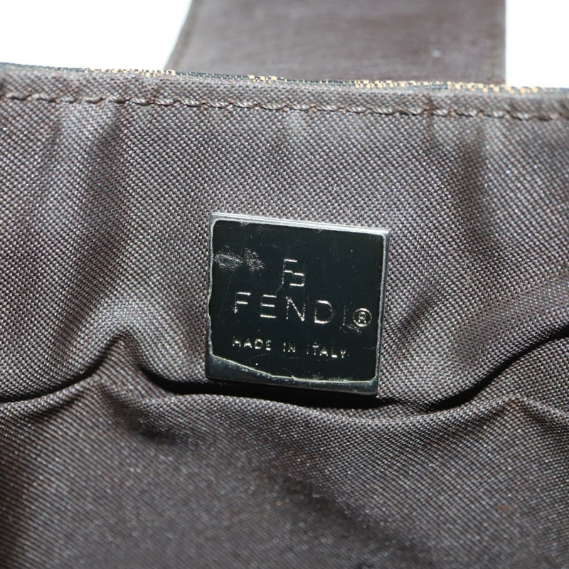 【日本直送】FENDI Zucca帆布Mamma Baguette包 黑色 銀色 棕色 正品 YKZ1596SAM-20