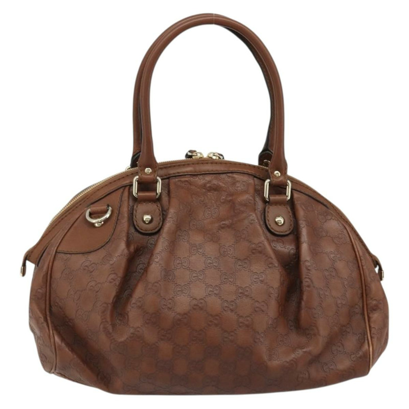 【日本直送】GUCCI GG帆布 Guccissima Sukey 手提包 2way Brown Gold Auth 175483A-2