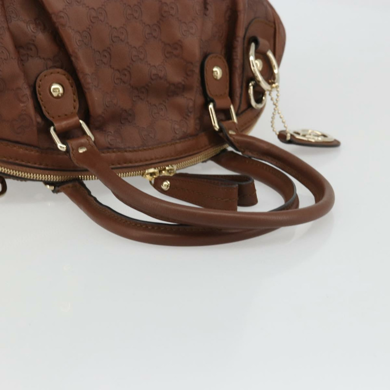 【日本直送】GUCCI GG帆布 Guccissima Sukey 手提包 2way Brown Gold Auth 175483A-6