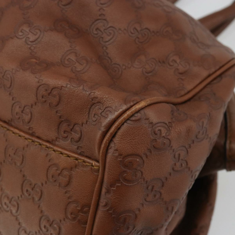 【日本直送】GUCCI GG帆布 Guccissima Sukey 手提包 2way Brown Gold Auth 175483A-9