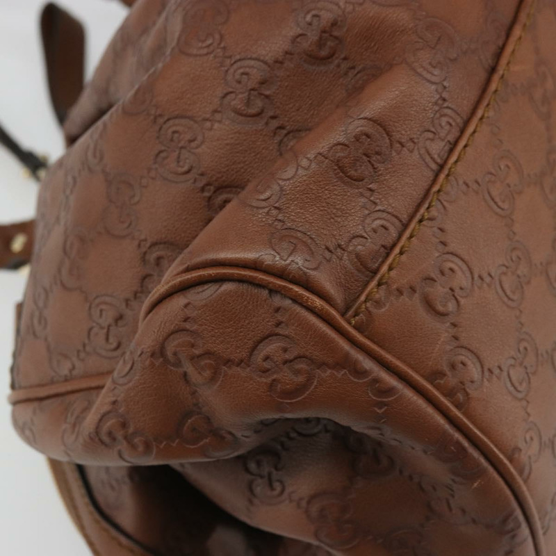 【日本直送】GUCCI GG帆布 Guccissima Sukey 手提包 2way Brown Gold Auth 175483A-12