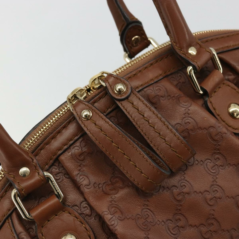 【日本直送】GUCCI GG帆布 Guccissima Sukey 手提包 2way Brown Gold Auth 175483A-13