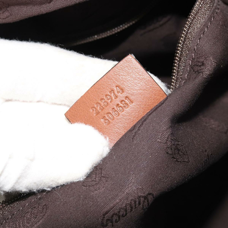 【日本直送】GUCCI GG帆布 Guccissima Sukey 手提包 2way Brown Gold Auth 175483A-21