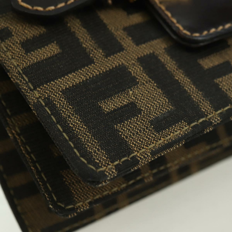 【日本直送】FENDI Zucca帆布肩背包 棕色/黑色 正品 175574SM-14