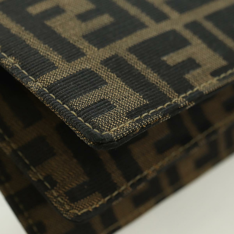 【日本直送】FENDI Zucca帆布肩背包 棕色/黑色 正品 175574SM-16