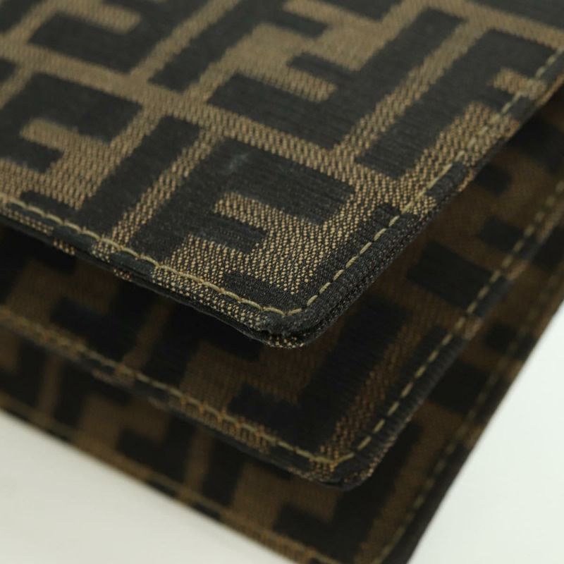 【日本直送】FENDI Zucca帆布肩背包 棕色/黑色 正品 175574SM-17