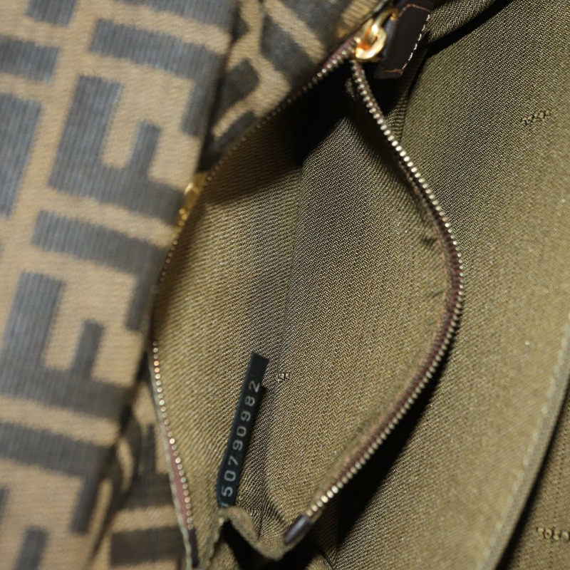 【日本直送】FENDI Zucca帆布肩背包 棕色/黑色 正品 175574SM-23