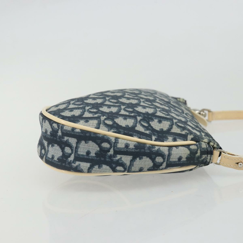 【日本直送】Christian Dior Trotter帆布馬鞍配件包 PVC海軍藍 正品 175480A-3