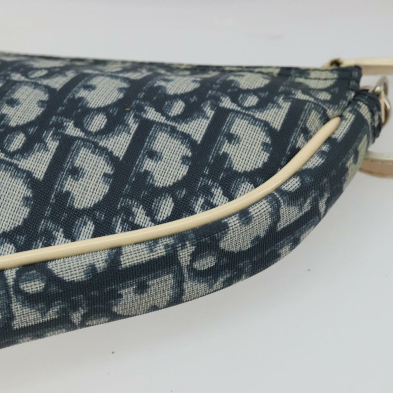 【日本直送】Christian Dior Trotter帆布馬鞍配件包 PVC海軍藍 正品 175480A-11