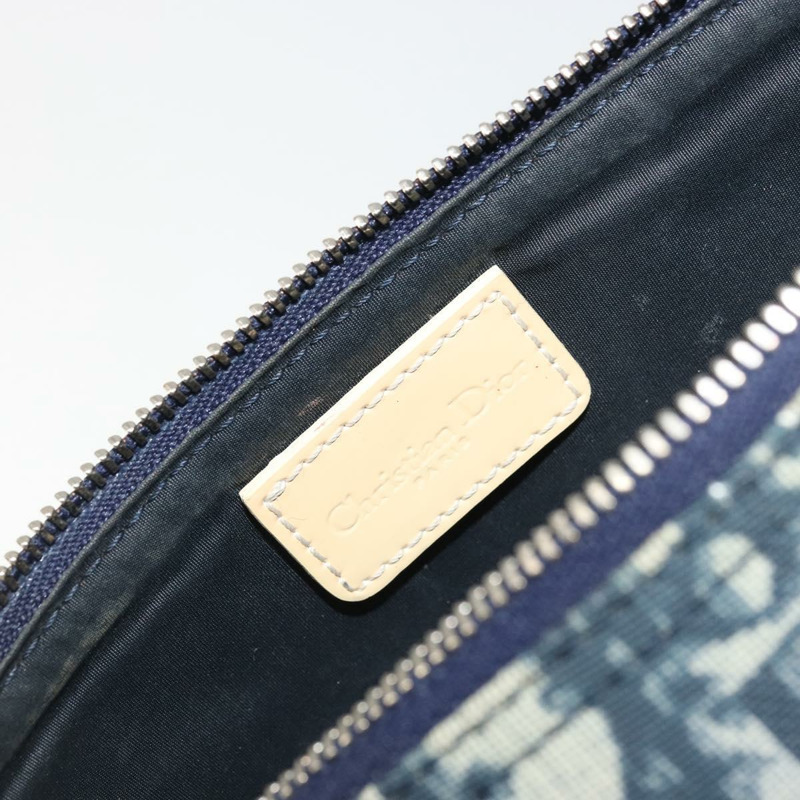 【日本直送】Christian Dior Trotter帆布馬鞍配件包 PVC海軍藍 正品 175480A-14