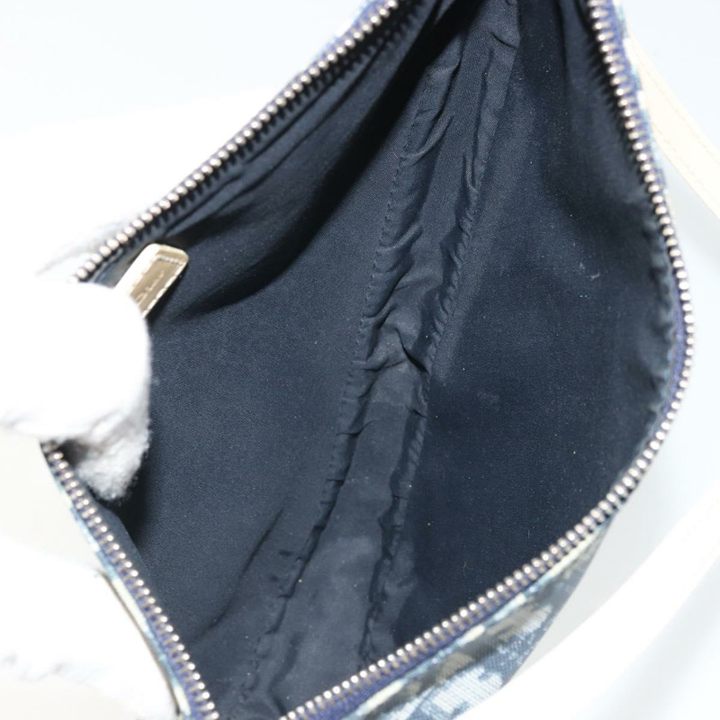 【日本直送】Christian Dior Trotter帆布馬鞍配件包 PVC海軍藍 正品 175480A-15