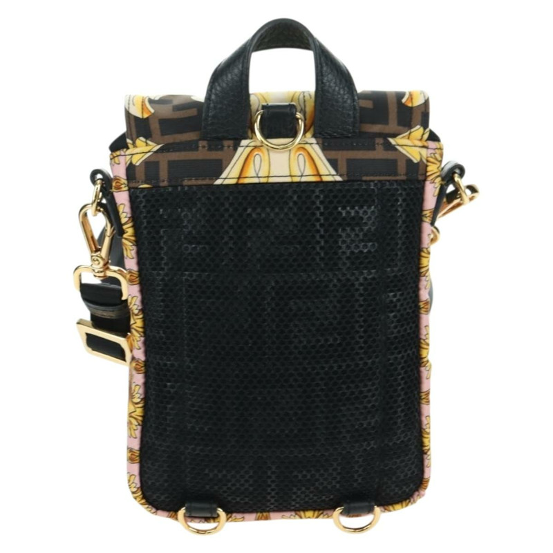 【日本直送】FENDI Zucca 帆布 FENDACE 包 VERSACE 合作粉紅色正品 YKZ1364M-1