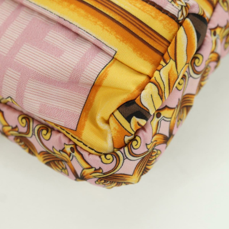 【日本直送】FENDI Zucca 帆布 FENDACE 包 VERSACE 合作粉紅色正品 YKZ1364M-14