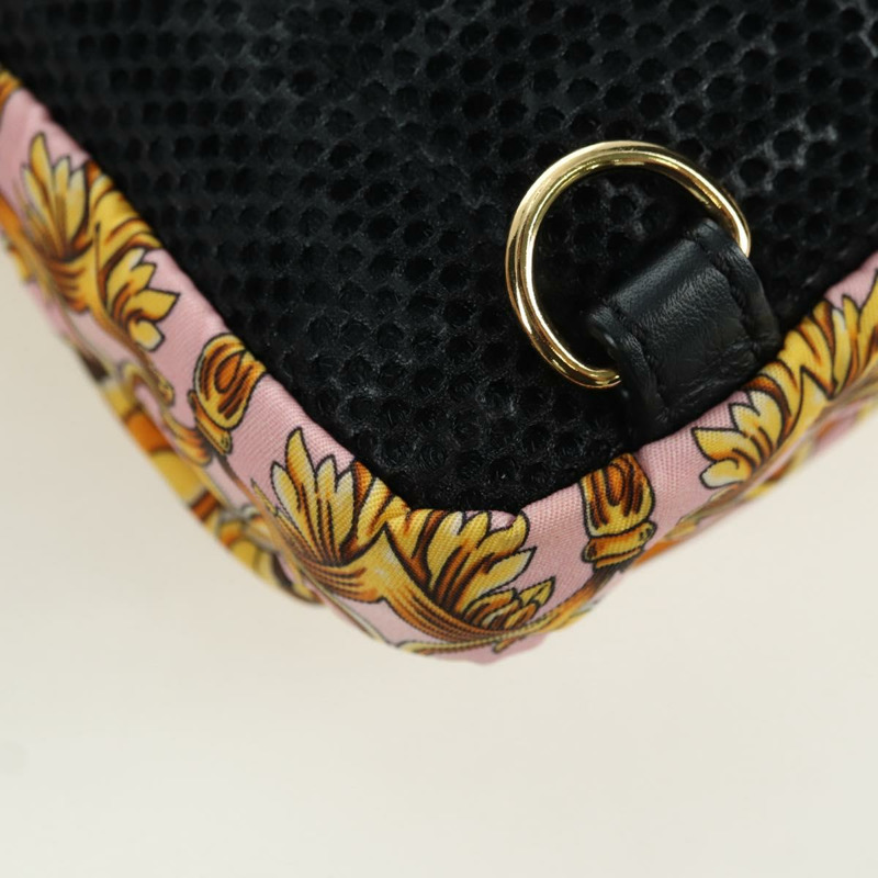 【日本直送】FENDI Zucca 帆布 FENDACE 包 VERSACE 合作粉紅色正品 YKZ1364M-15