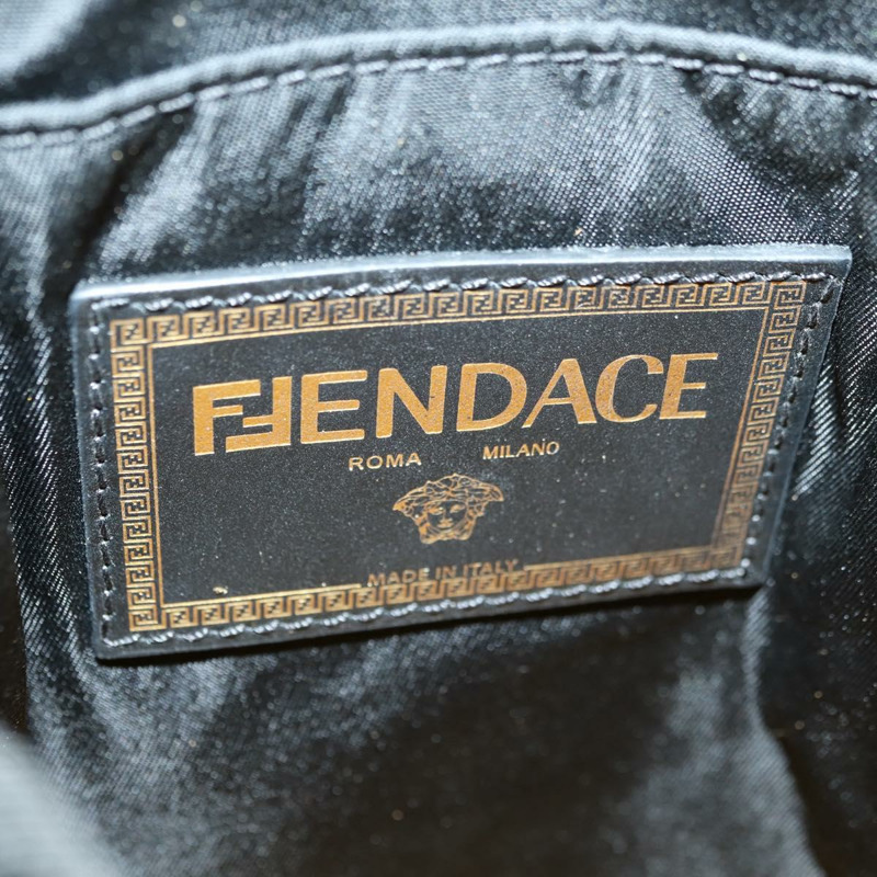 【日本直送】FENDI Zucca 帆布 FENDACE 包 VERSACE 合作粉紅色正品 YKZ1364M-19