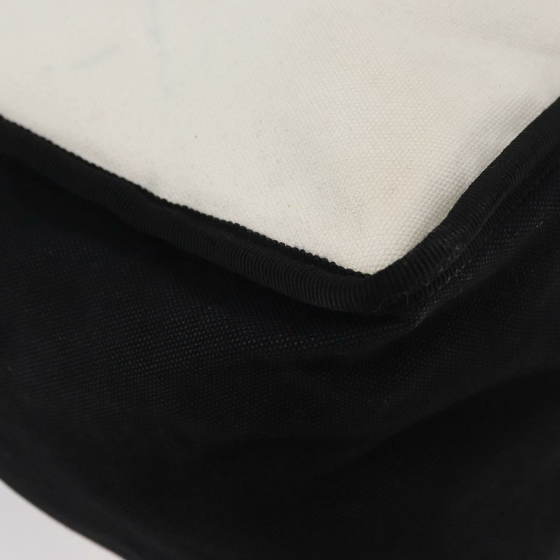 【日本直送】香奈兒女士First帆布手提包 白色 銀色 CC 認證 YKZ1356A-9