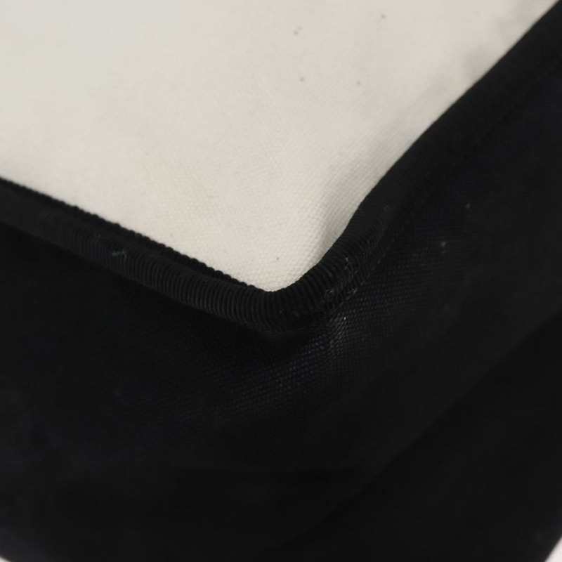 【日本直送】香奈兒女士First帆布手提包 白色 銀色 CC 認證 YKZ1356A-14