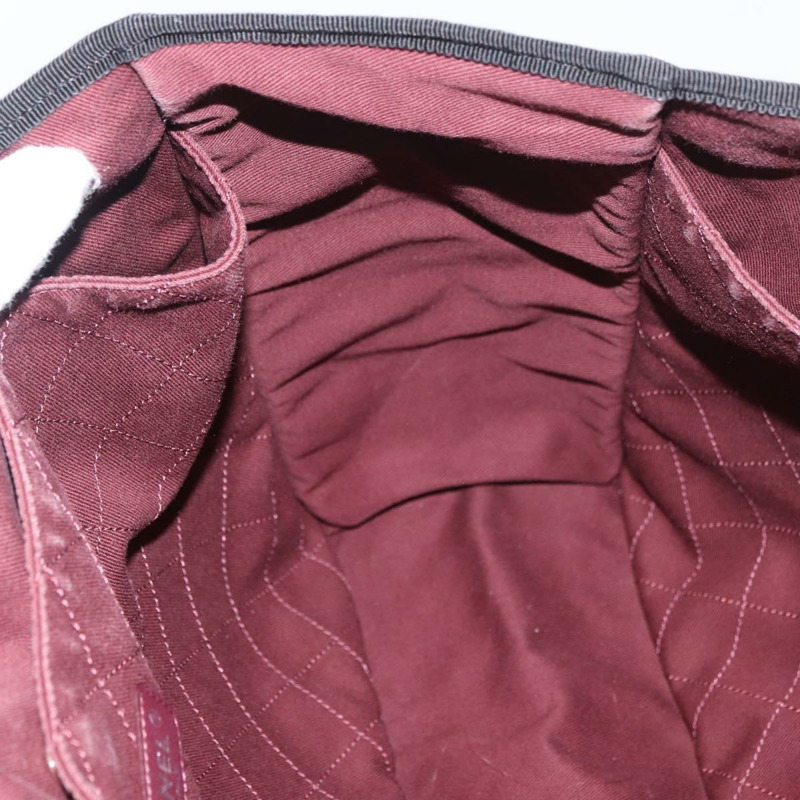 【日本直送】香奈兒女士First帆布手提包 白色 銀色 CC 認證 YKZ1356A-17