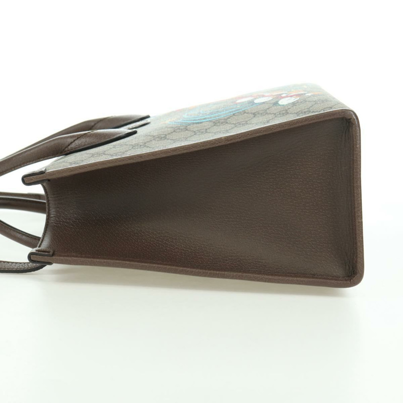 【日本直送】GUCCI GG Supreme 唐老鴨手提包 PVC 兩用 米色金色 648134 正品 YKZ1358M-3