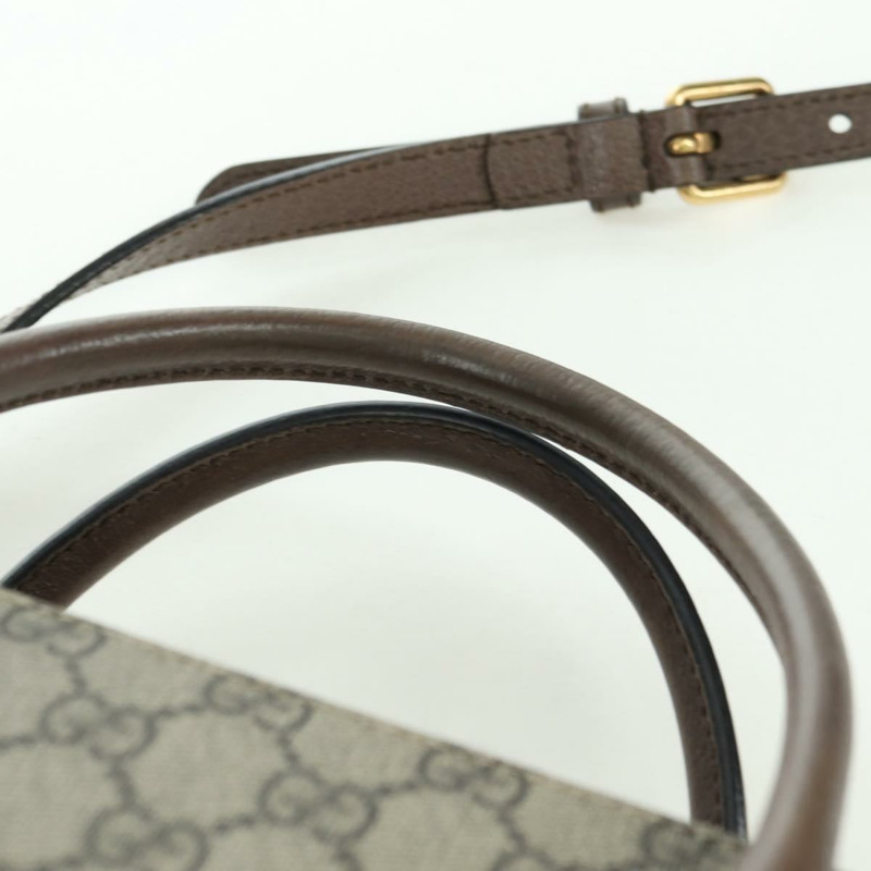 【日本直送】GUCCI GG Supreme 唐老鴨手提包 PVC 兩用 米色金色 648134 正品 YKZ1358M-7