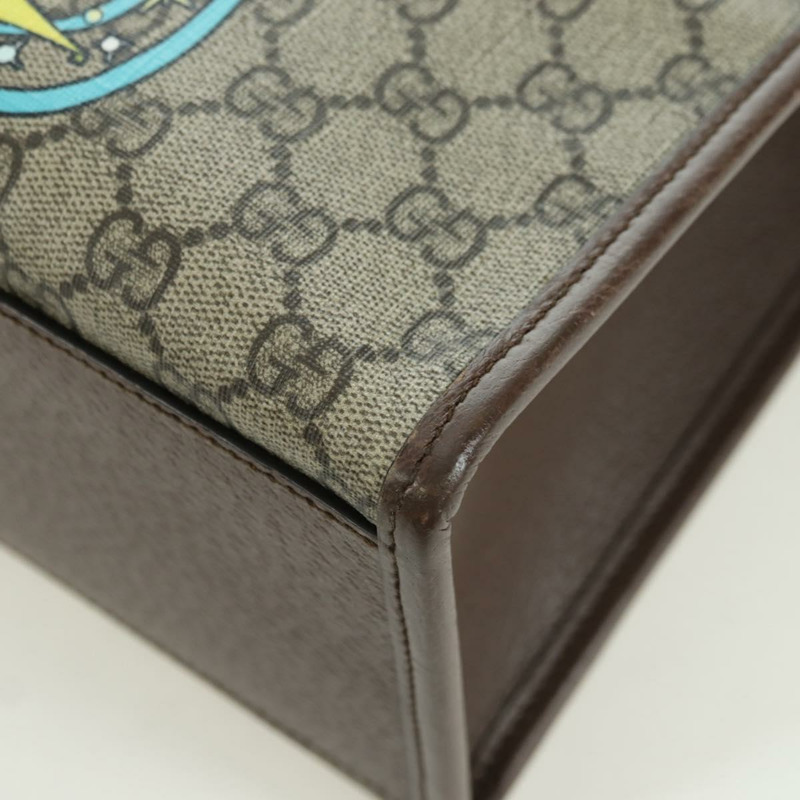 【日本直送】GUCCI GG Supreme 唐老鴨手提包 PVC 兩用 米色金色 648134 正品 YKZ1358M-12