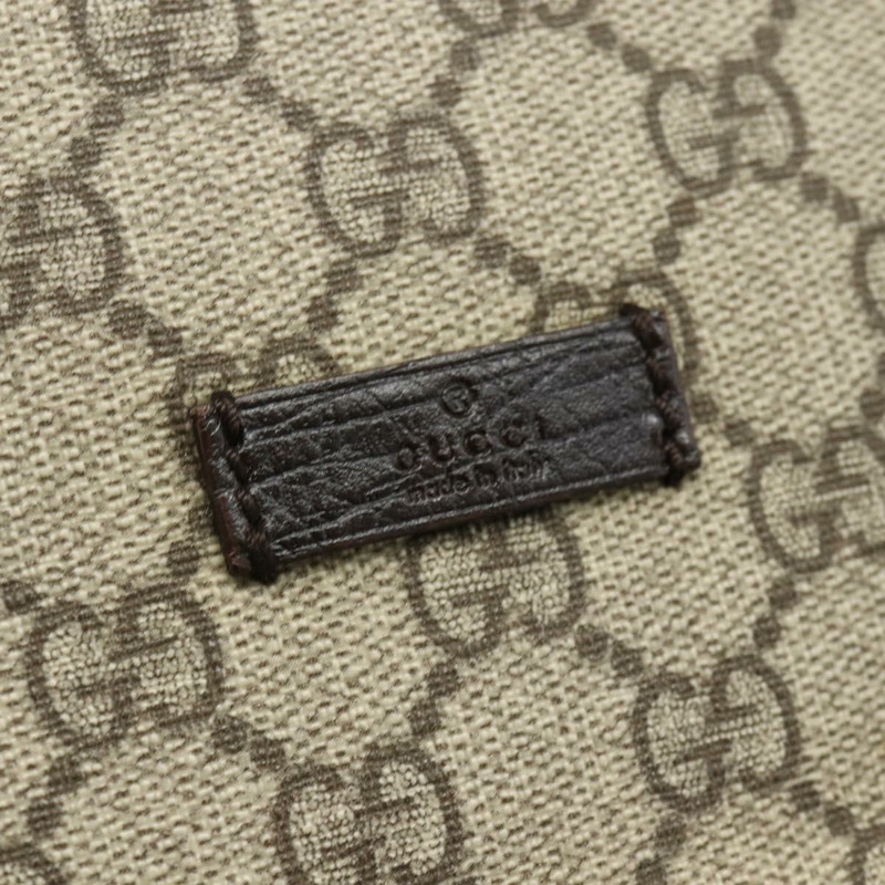 【日本直送】GUCCI GG Supreme 單肩包 PVC 米色 銀色 122373 正品 ka4034A-14