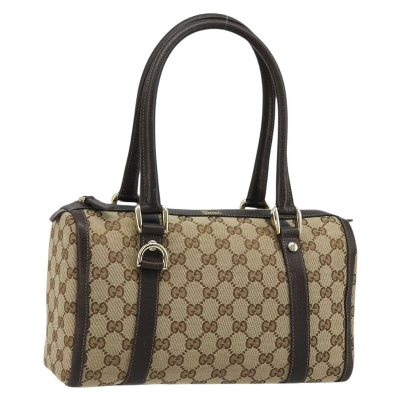 【日本直送】GUCCI Abbey GG帆布波士頓包 米色 金色 130942 正品 yk20240SAV-0