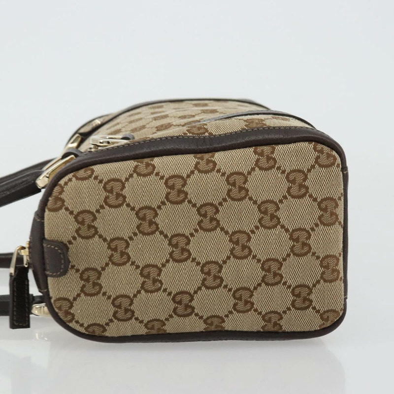 【日本直送】GUCCI Abbey GG帆布波士頓包 米色 金色 130942 正品 yk20240SAV-4