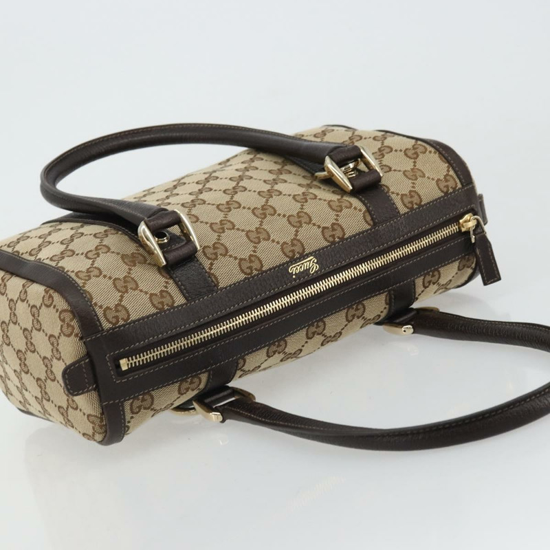 【日本直送】GUCCI Abbey GG帆布波士頓包 米色 金色 130942 正品 yk20240SAV-5