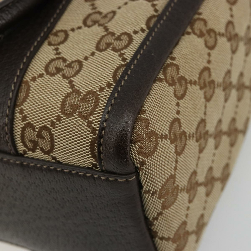 【日本直送】GUCCI Abbey GG帆布波士頓包 米色 金色 130942 正品 yk20240SAV-11