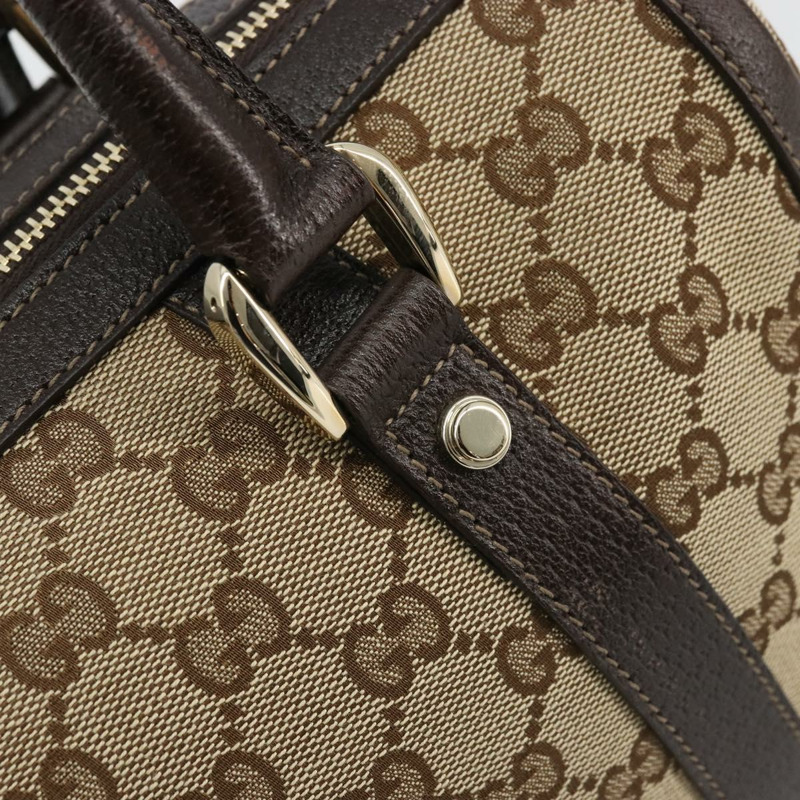 【日本直送】GUCCI Abbey GG帆布波士頓包 米色 金色 130942 正品 yk20240SAV-14