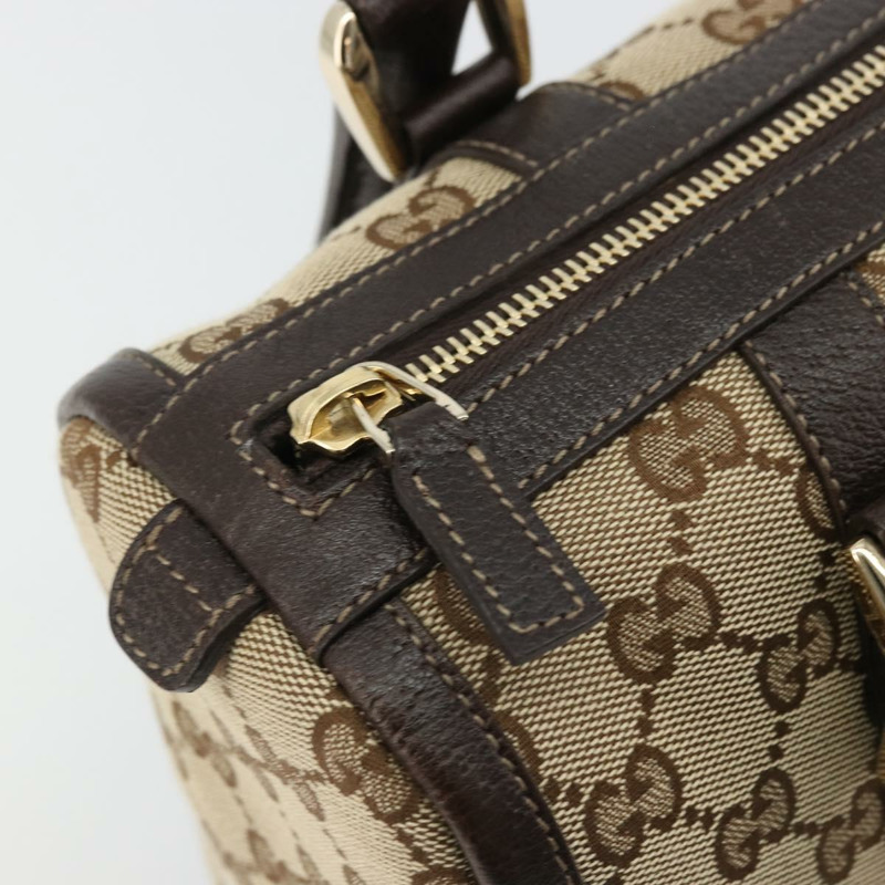 【日本直送】GUCCI Abbey GG帆布波士頓包 米色 金色 130942 正品 yk20240SAV-15