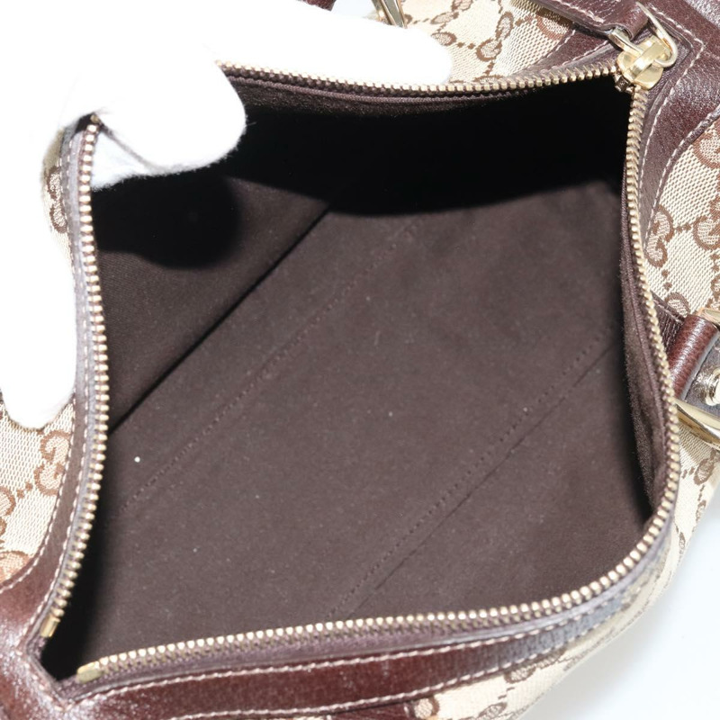 【日本直送】GUCCI Abbey GG帆布波士頓包 米色 金色 130942 正品 yk20240SAV-17