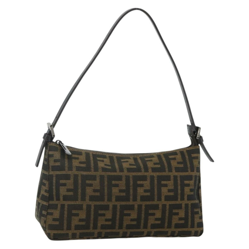 【日本直送】FENDI Zucca帆布手提包 棕色/黑色 正品 yk20241SAV-0