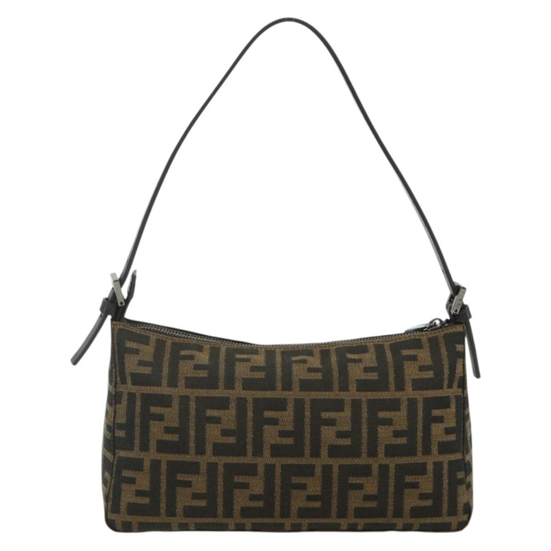 【日本直送】FENDI Zucca帆布手提包 棕色/黑色 正品 yk20241SAV-1