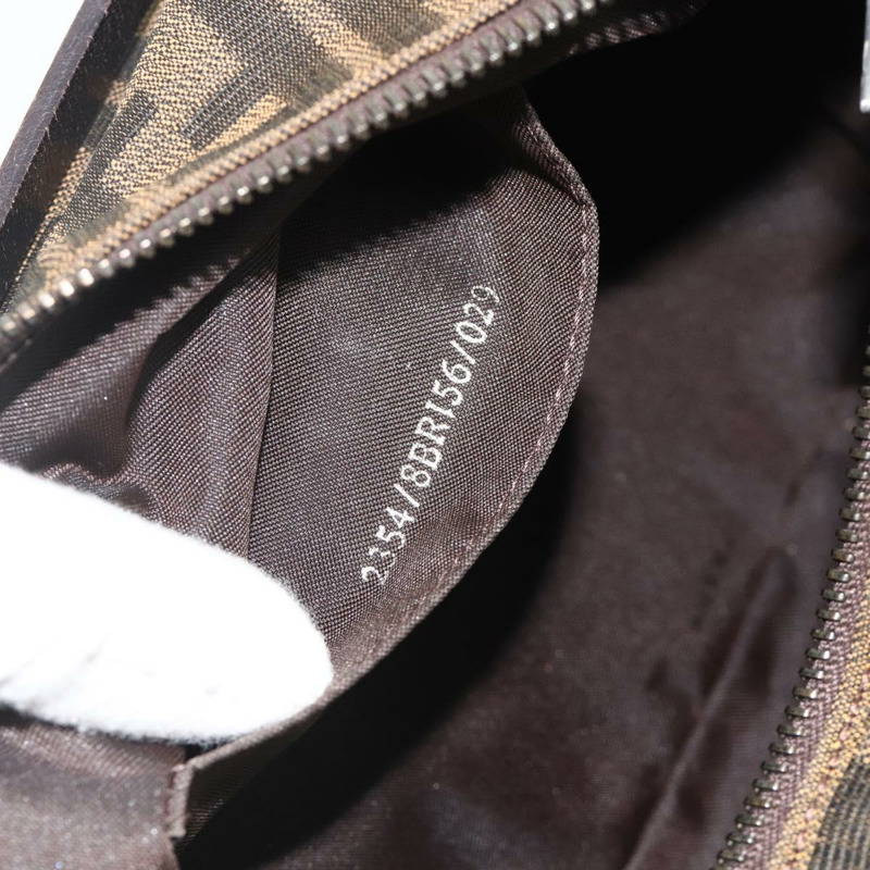 【日本直送】FENDI Zucca帆布手提包 棕色/黑色 正品 yk20241SAV-10