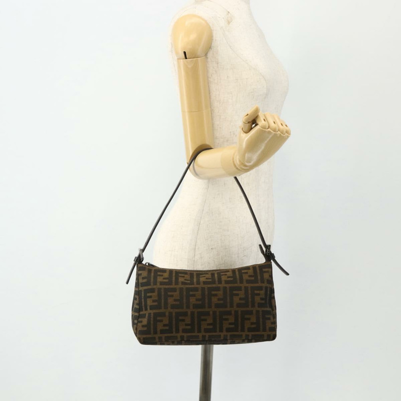 【日本直送】FENDI Zucca帆布手提包 棕色/黑色 正品 yk20241SAV-22