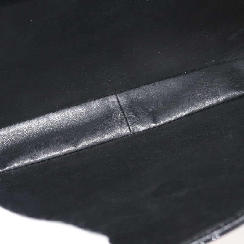 【日本直送】香奈兒 (CHANEL) 漆皮手提包，黑色銀色雙C標誌，型號 mr2376V-10