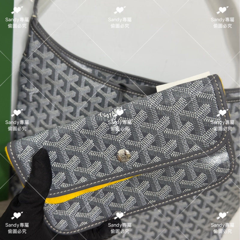 🩶Goyard hobo 灰色 全新全配🩶 現貨-2