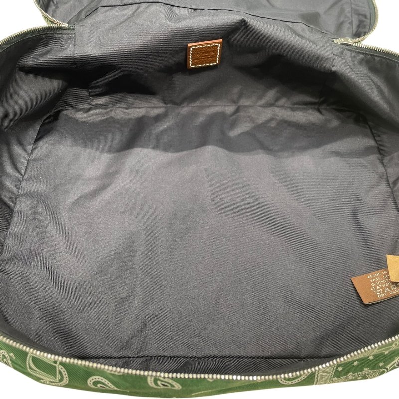 HERMES 愛馬仕 OUZE DE VOYAGE 旅行收納袋 絲綢 綠色 銀釦-16