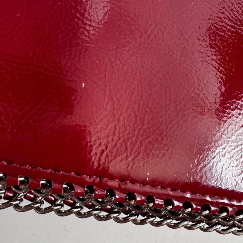 💥復古必買款❤️‍🔥Chanel 紅色漆皮銀邊長夾-9
