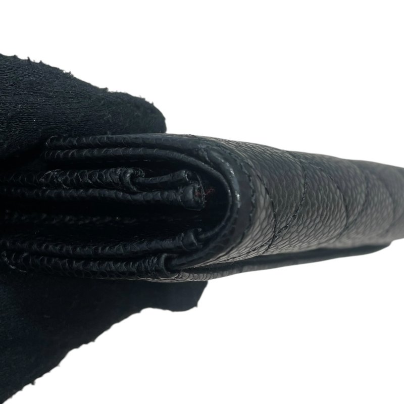 CHANEL 香奈兒 AP0214 名片夾 荔枝皮 黑色 金釦-8