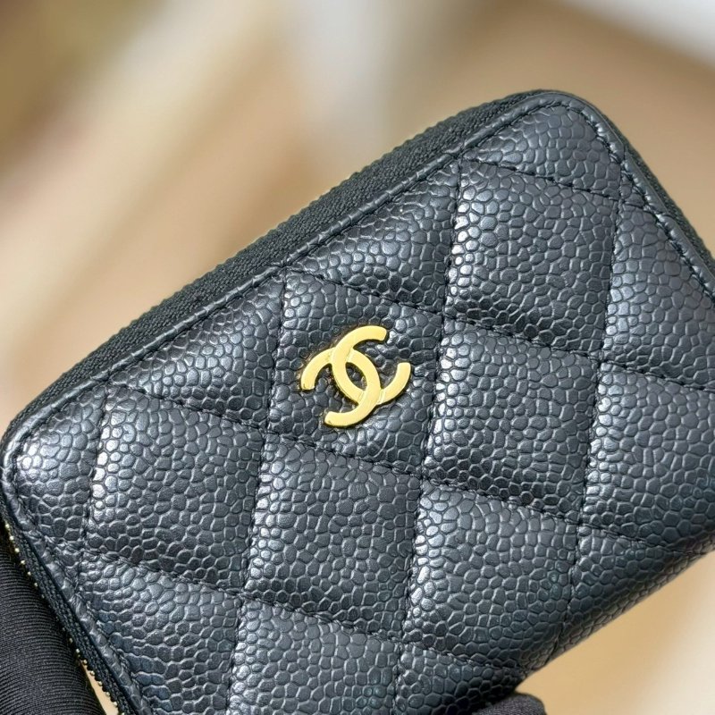 🏷Chanel 香奈兒．Coco 拉鍊卡夾零錢包-14