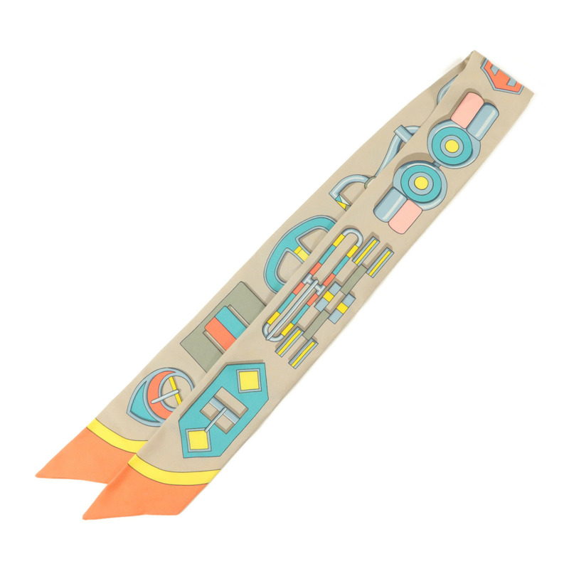 HERMES 絲質Twilly絲巾-1